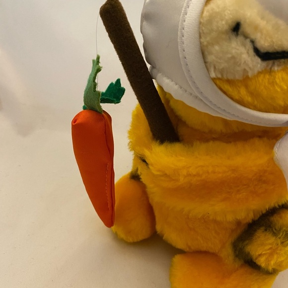 Vintage Garfield Easter Bunny Rabbit Ears Fishing Pole Dangling Carrot Dakin - Picture 3 of 15